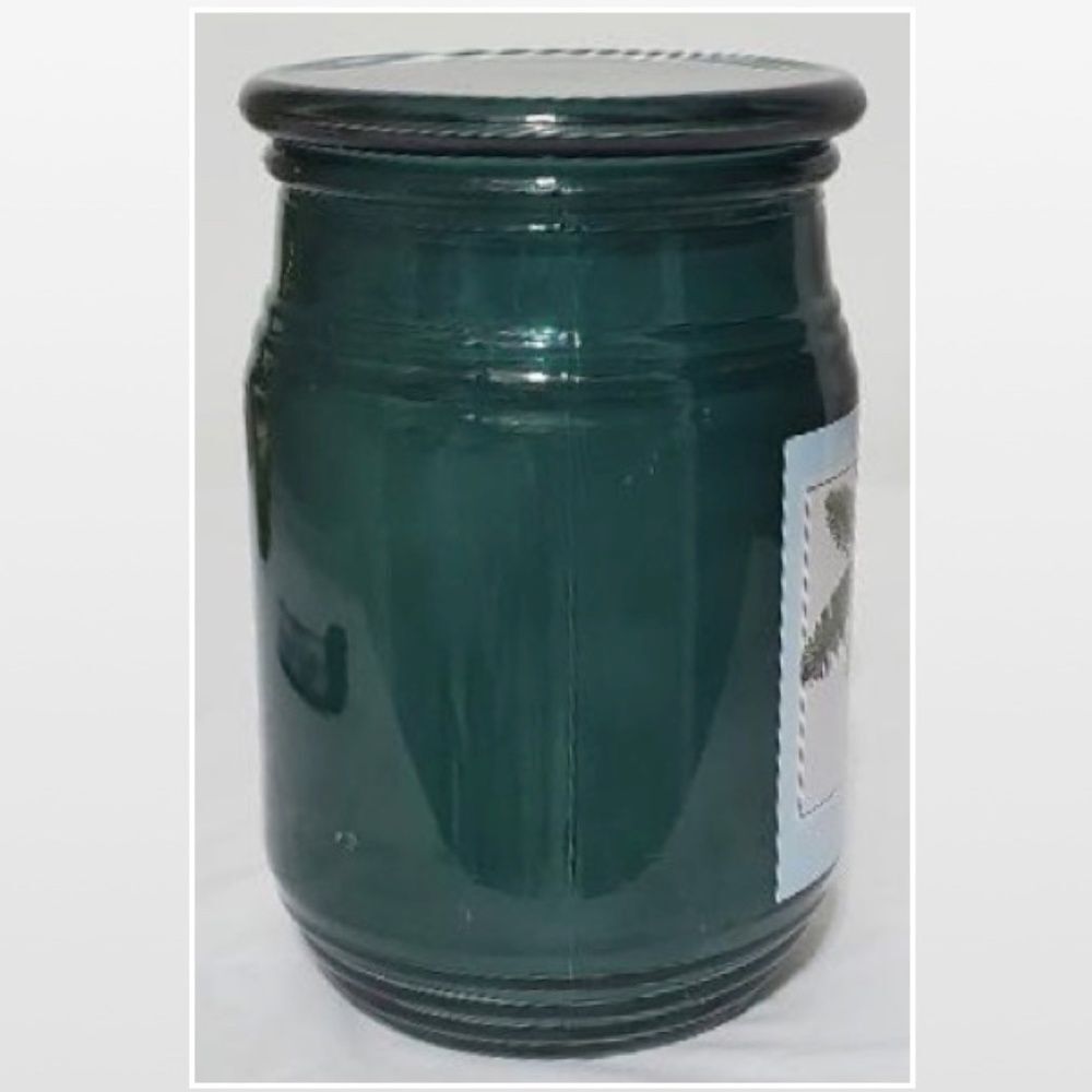 New Ashland Candle Jar Home Green Christmas Pine Scent Wax Glass Holiday NWT - Picture 6 of 13